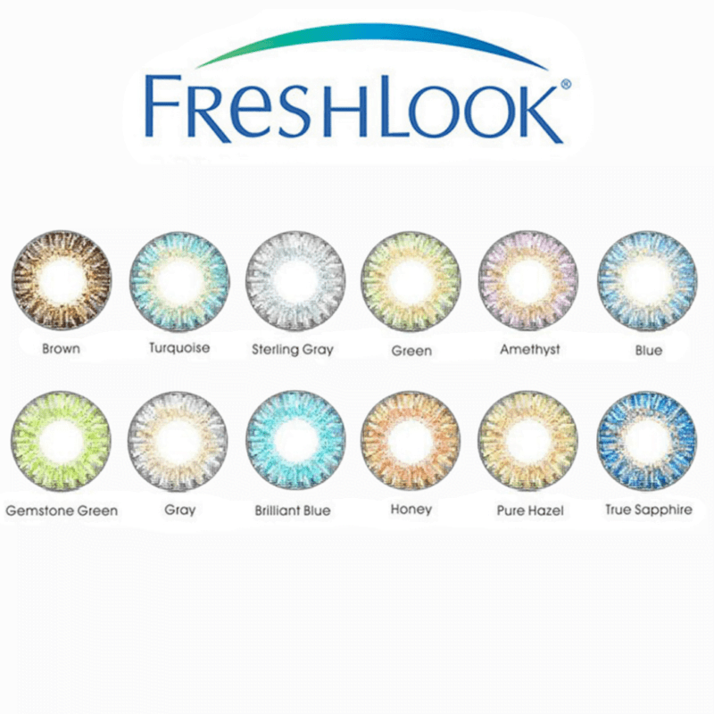 Freshlook Colorblends 1 Month contact lenses featuring natural eye color enhancement and vibrant shades.