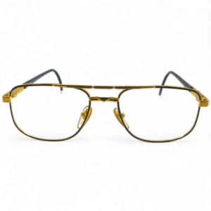 Senator Eyeglasses - Black and Gold Square Frame - Al-Aziz Optical