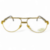 "Vintage Senator golden aviator eyeglasses with Optyl tortoise shell temples