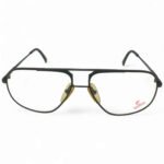 Carrera black metal aviator eyeglasses