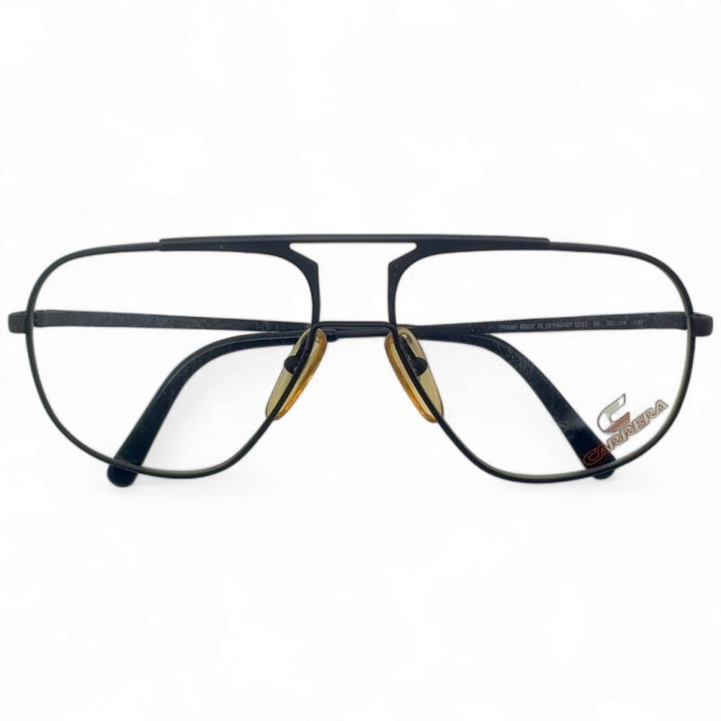 Carrera black metal aviator eyeglasses